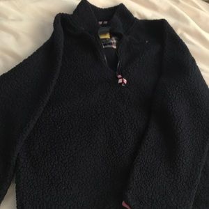 Fleece quarter zip sweatshirt